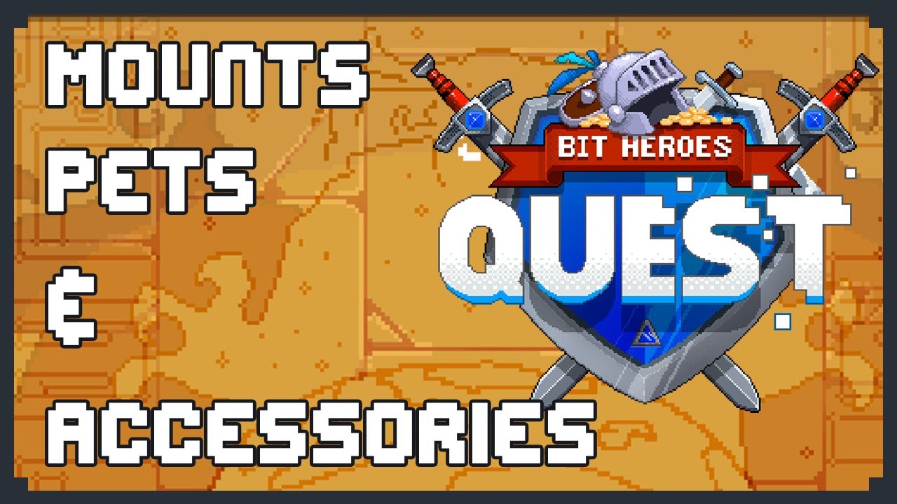 Снаряжение, которое не падает: ездовые животные, питомцы и аксессуары — Bit Heroes Quest