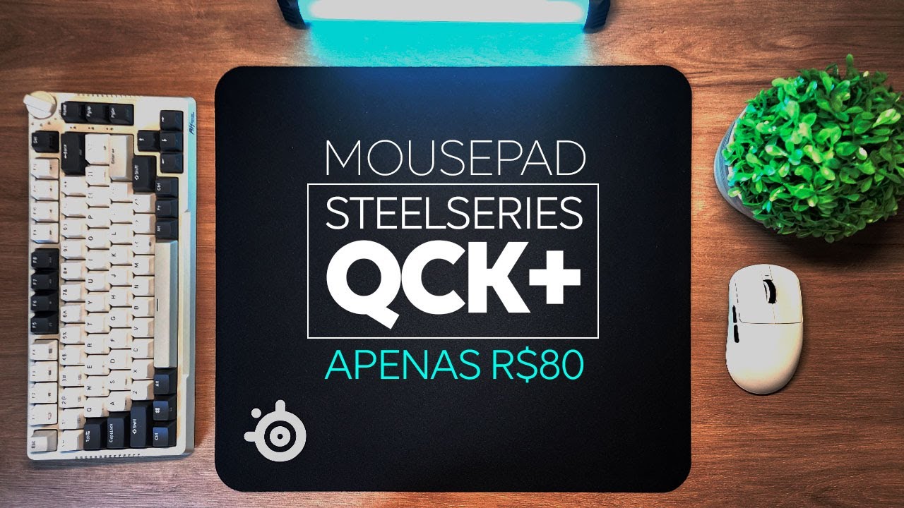 Mousepad STEELSERIES por R$ 80,00? - Review QCK+ Grande (Large)