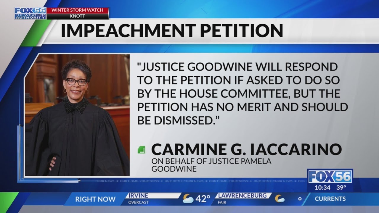 Kentucky Justice Goodwine responds to impeachment petition
