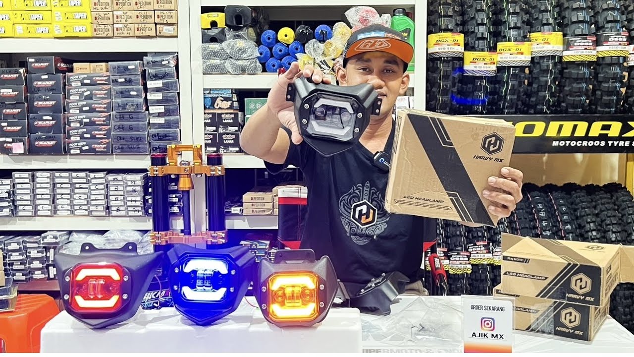 FITUR CAHAYA TERPOTONG DARI HRV!! Reflektor led yang lebih unggul dari model lain. CRF - KLX - WR