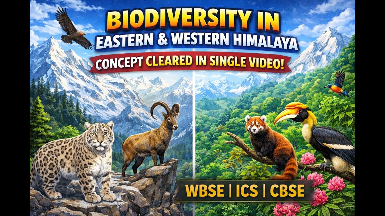 Biodiversity in Western  Himalayan and Srilanka, Eastern Himalaya.