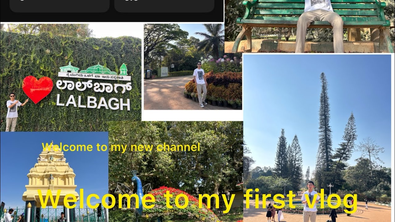 Lalbagh Garden, Bangalore first time ￼my vlog