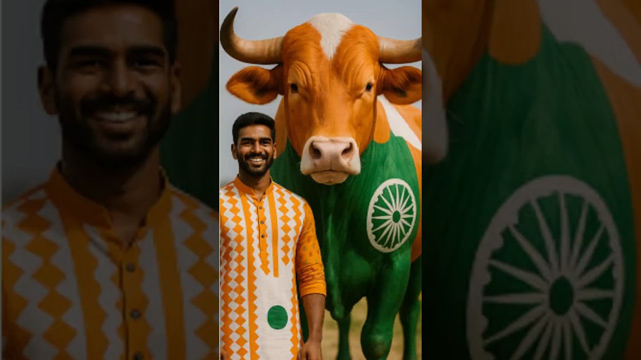 india vs pakistan ai bull  fight story  