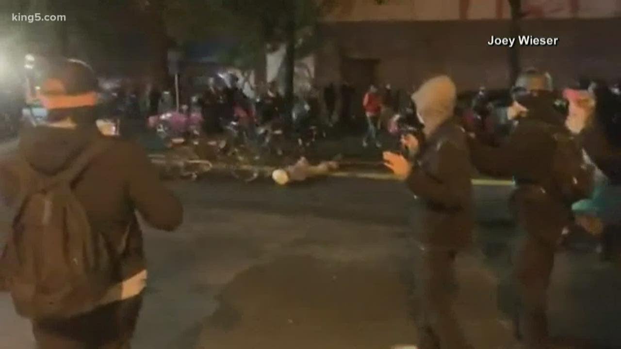 Criminal investigation requested after Seattle officer seen rolling bike over protester