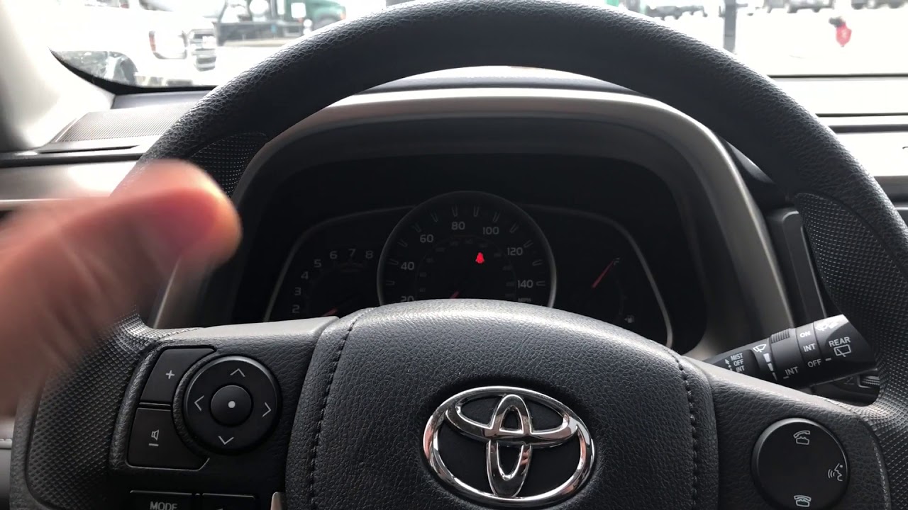 Toyota RAV4 &ndash; How to brighten/dim the instrument panel lights