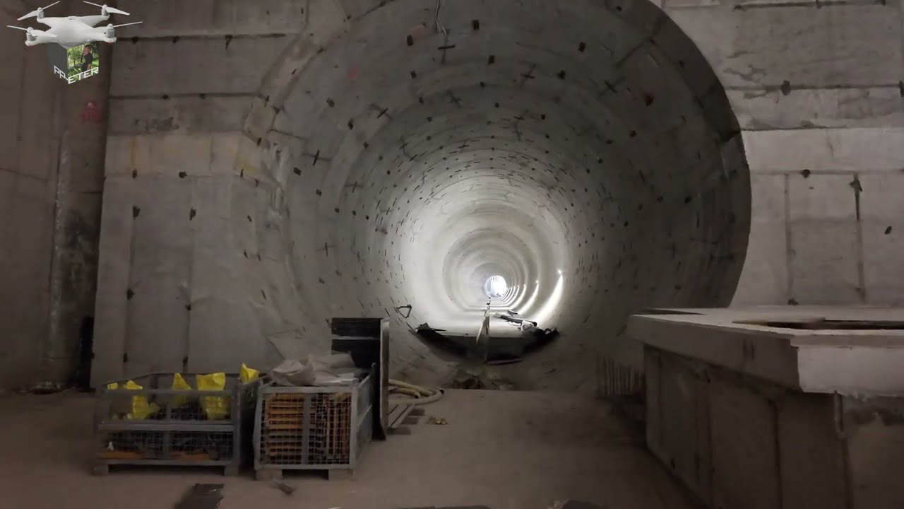 #110W ŁÓDŹ BUDOWA TUNELU ŚREDNICOWEGO AL  WŁÓKNIARZY 09 04 2025 Z ZIEMI