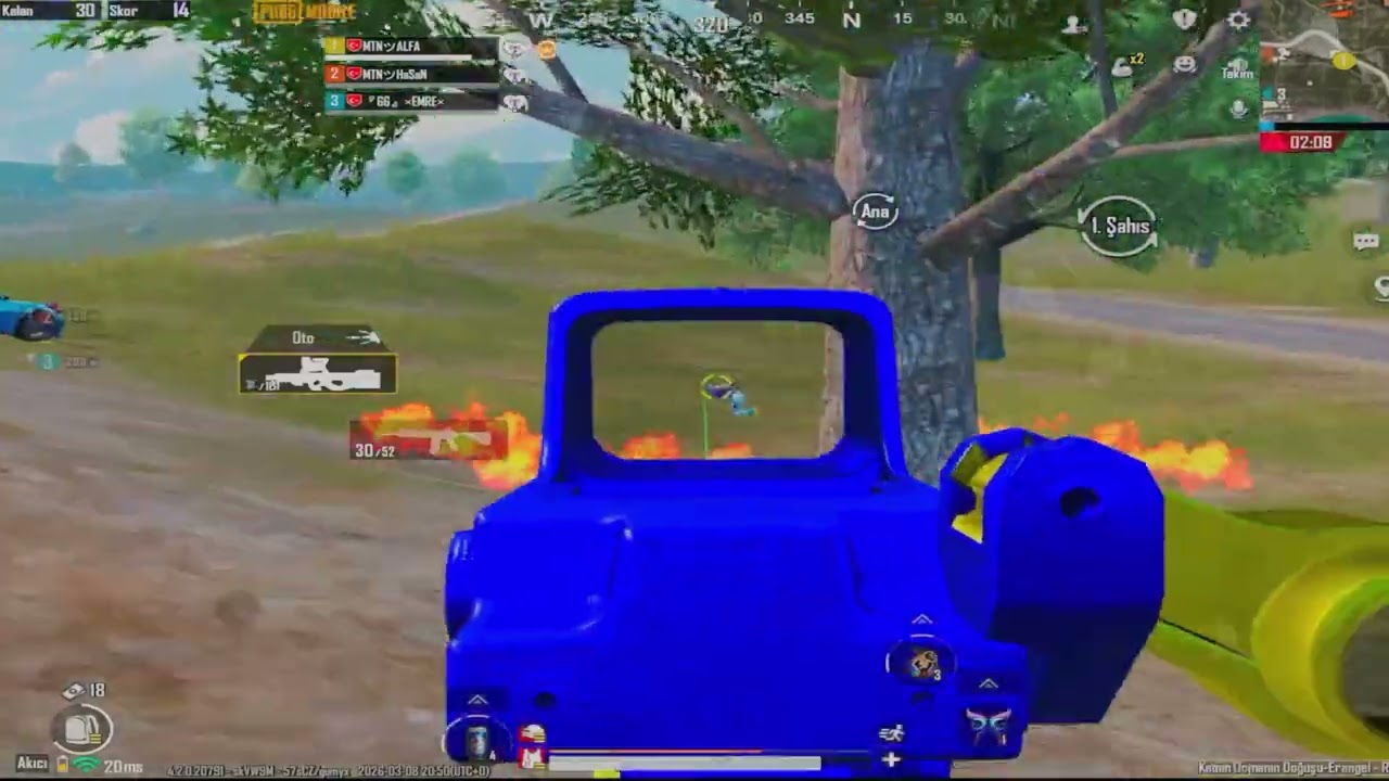 RAKİP HİLE AMA BENİM SPRAYIMDAN KAÇMAYA YETMEDİ HARD MAÇ PUBG MOBİLE