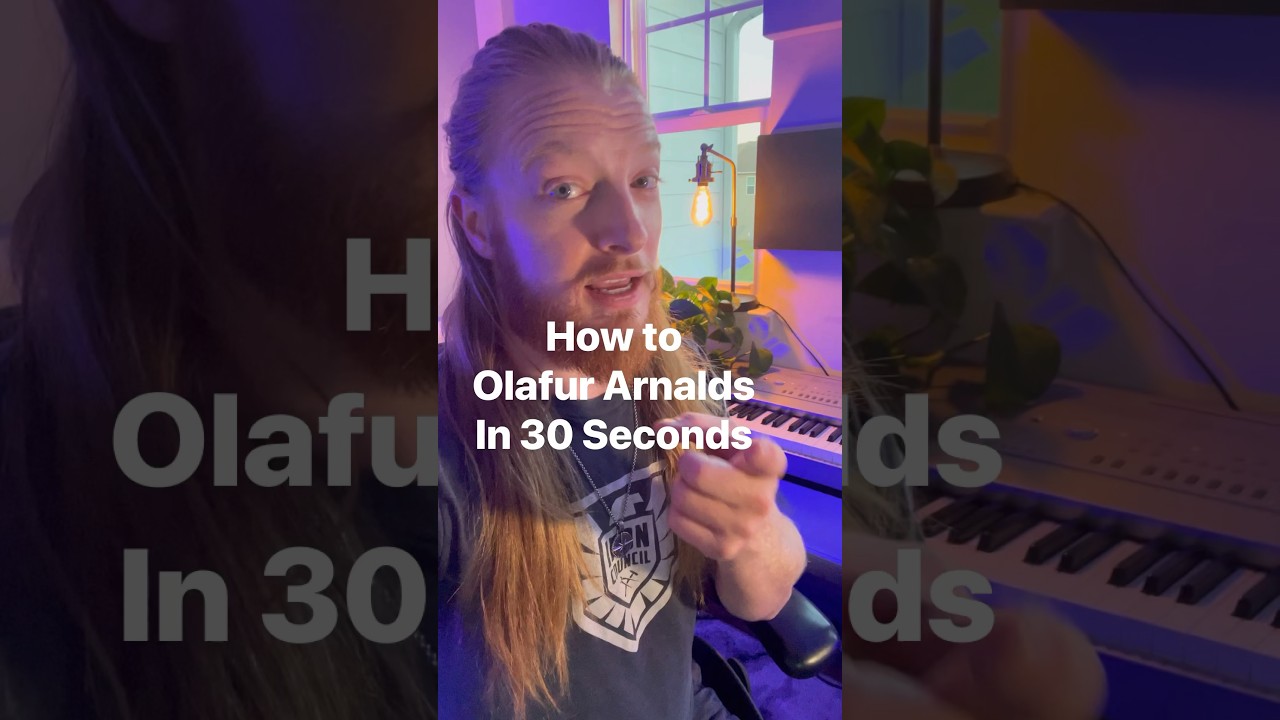 How to Olafur Arnalds in 30 seconds&hellip; #olafurarnalds #neoclassical #composer