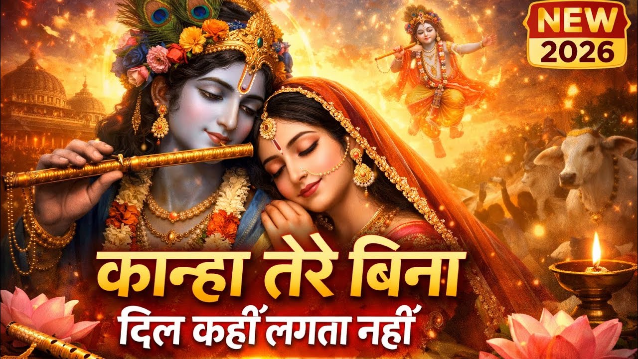 कान्हा तेरे बिना दिल कहीं लगता नहीं | New Krishna Bhajan 2026 | Beautiful Radha Krishna Bhajan