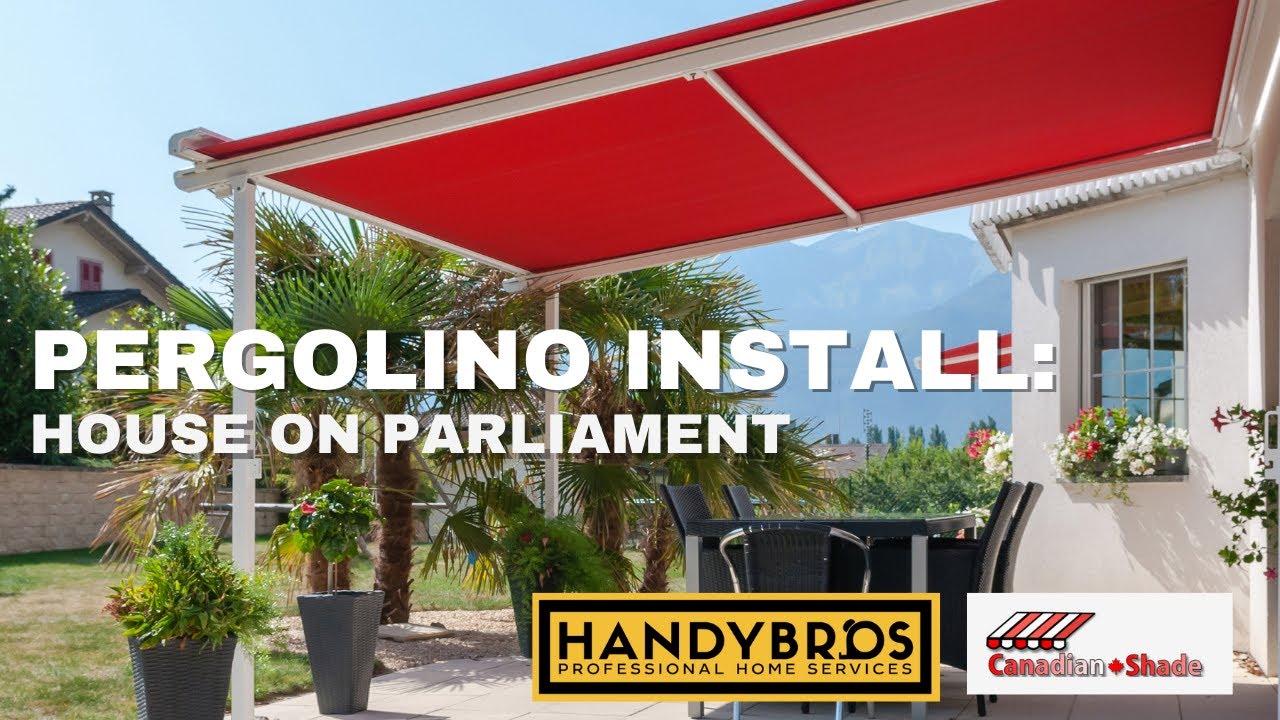 Retractable Pergolino Install for House on Parliament