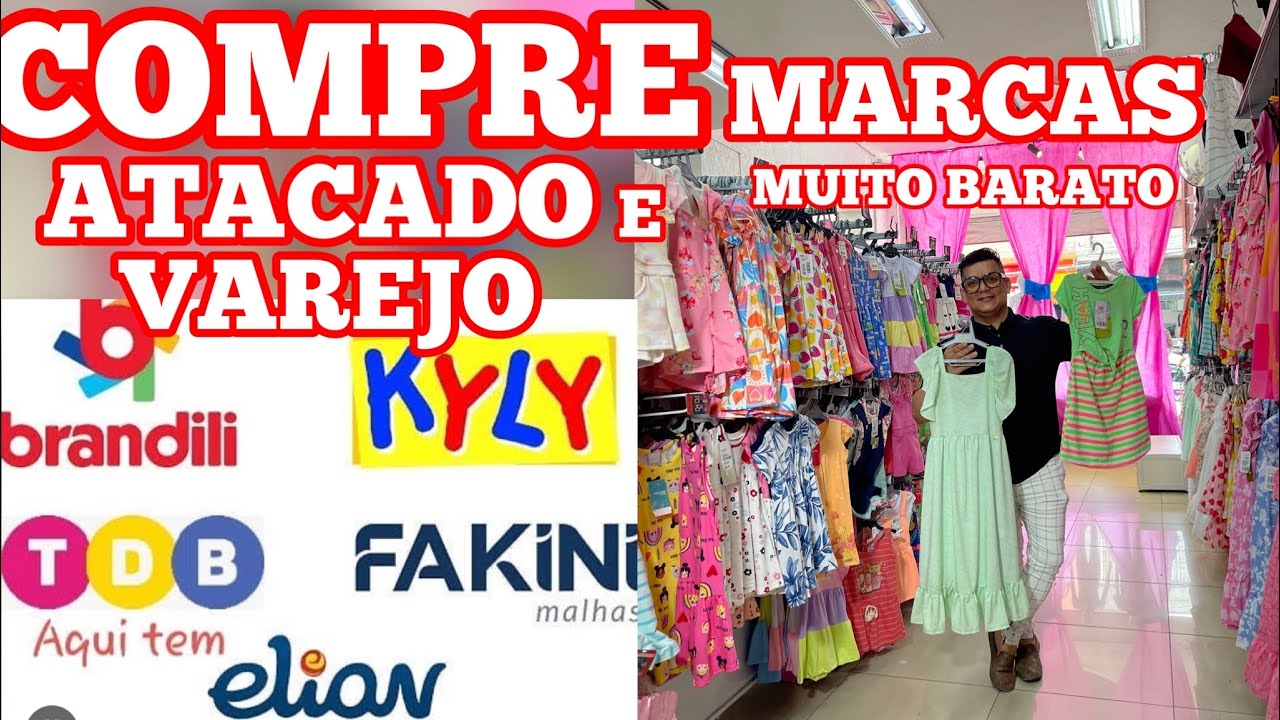 COMPRE ROUPAS INFANTIL MULTIMARCAS ATACADO E VAREJO COM PEÇAS A PARTIR DE $11,99/ VESTIDOS $18,99