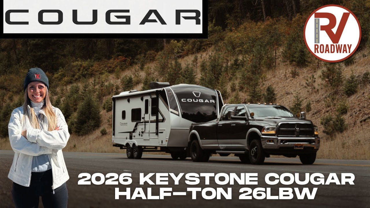 ОНА УЖЕ ЗДЕСЬ! 🎉 Новый Keystone RV Cougar Half-Ton 26LBW 2026 года выпуска 🔥
