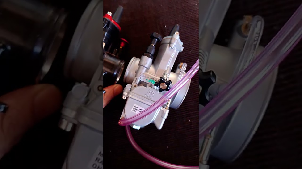Carburador guilhotina PWK keihin 30mm nova geração e comparativo de tamanho com Maikuni 34mm