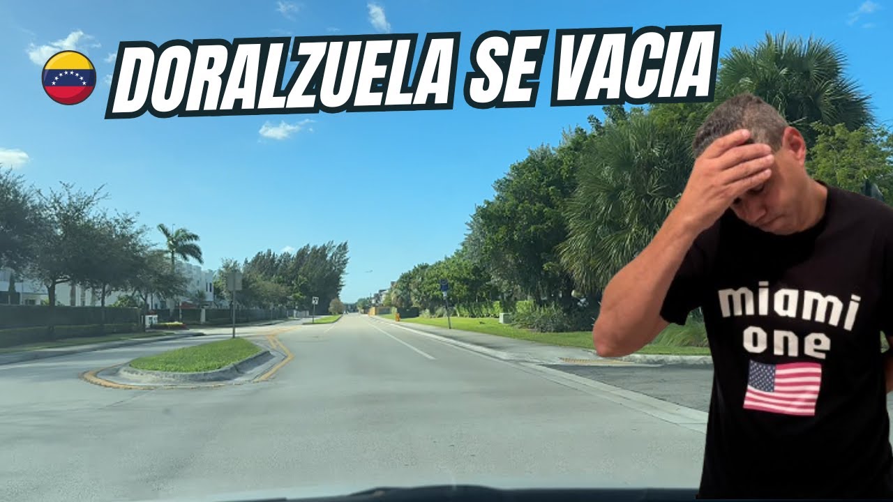💥ASÍ LUCE EL DORAL: VENEZOLANOS ABANDONAN LA CIUDAD