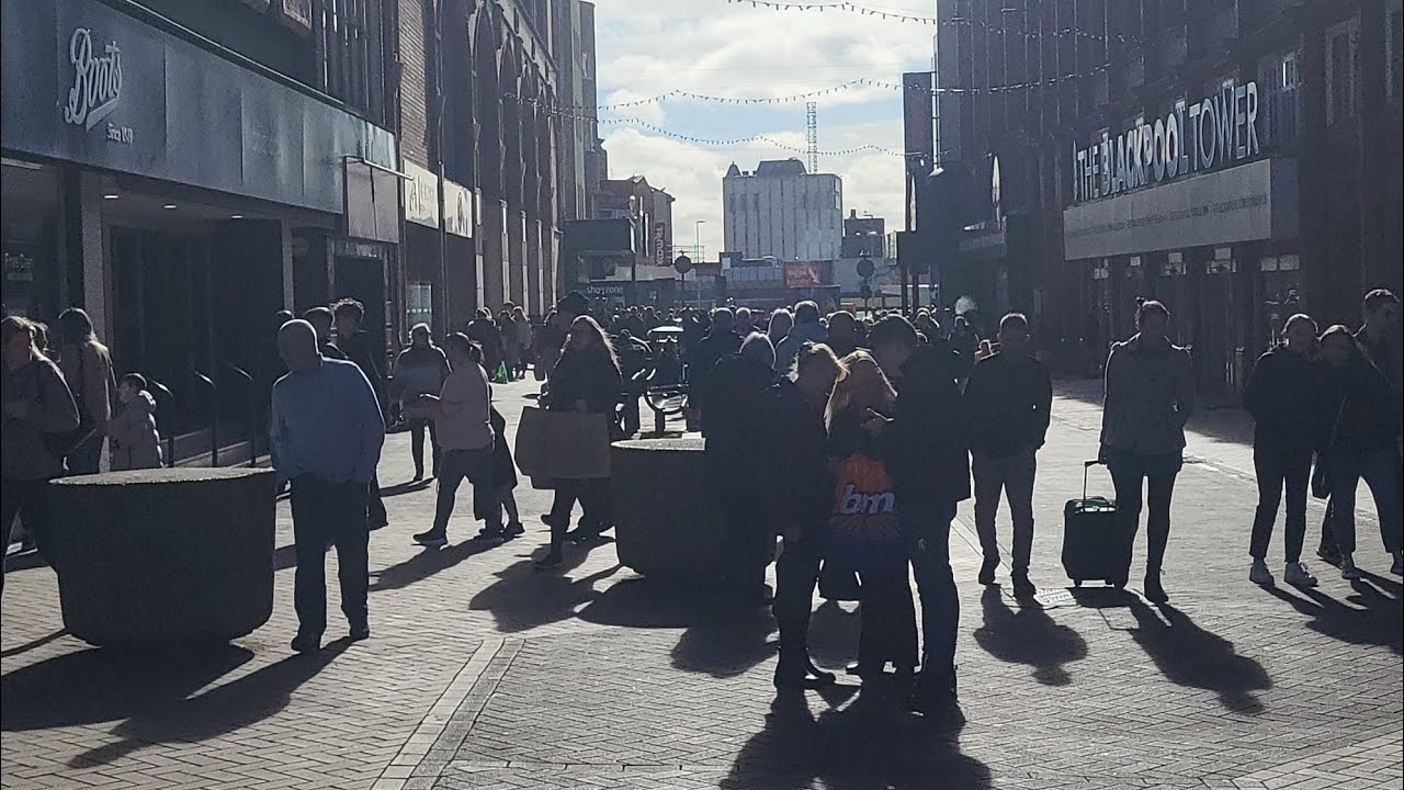 A Busy Saturday On Central Prom Blackpool