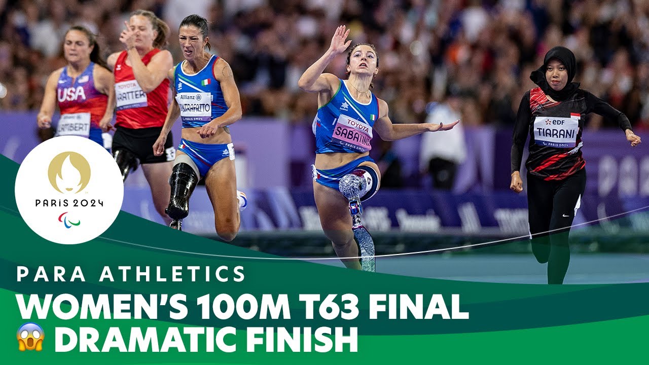 😱 Dramatic Finish in the Women's 100m T63 Event | Para Athletics - Paris 2024 Paralympics