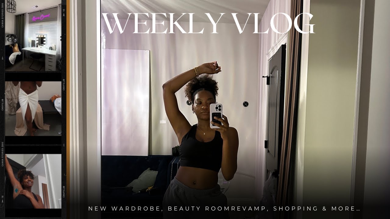 WEEKLY VLOG: new wardrobe pieces, waxing at home  & revamping my beauty room