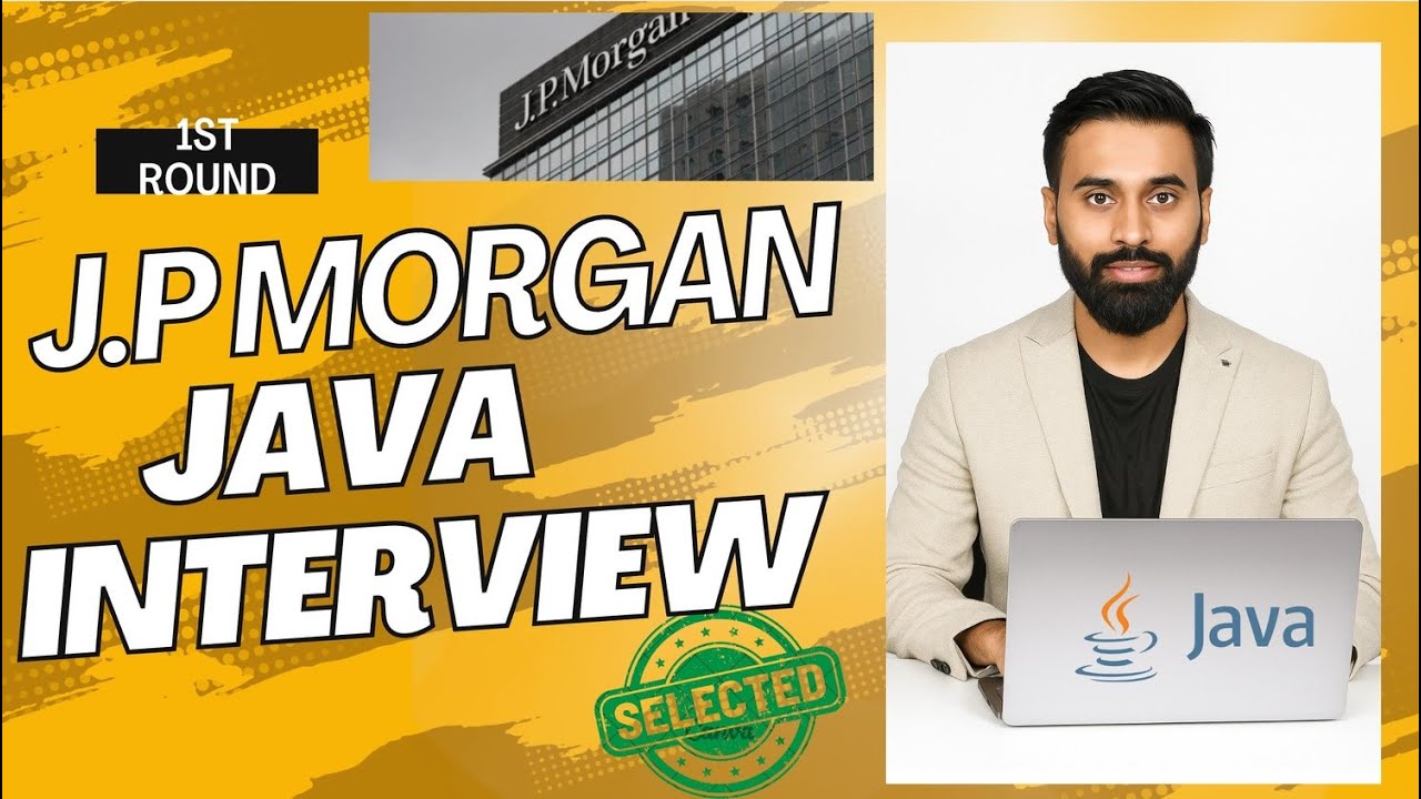 🔥 Подготовка к техническому собеседованию на Java в J.P. Morgan Chase & Co., опыт работы 4+ года ...