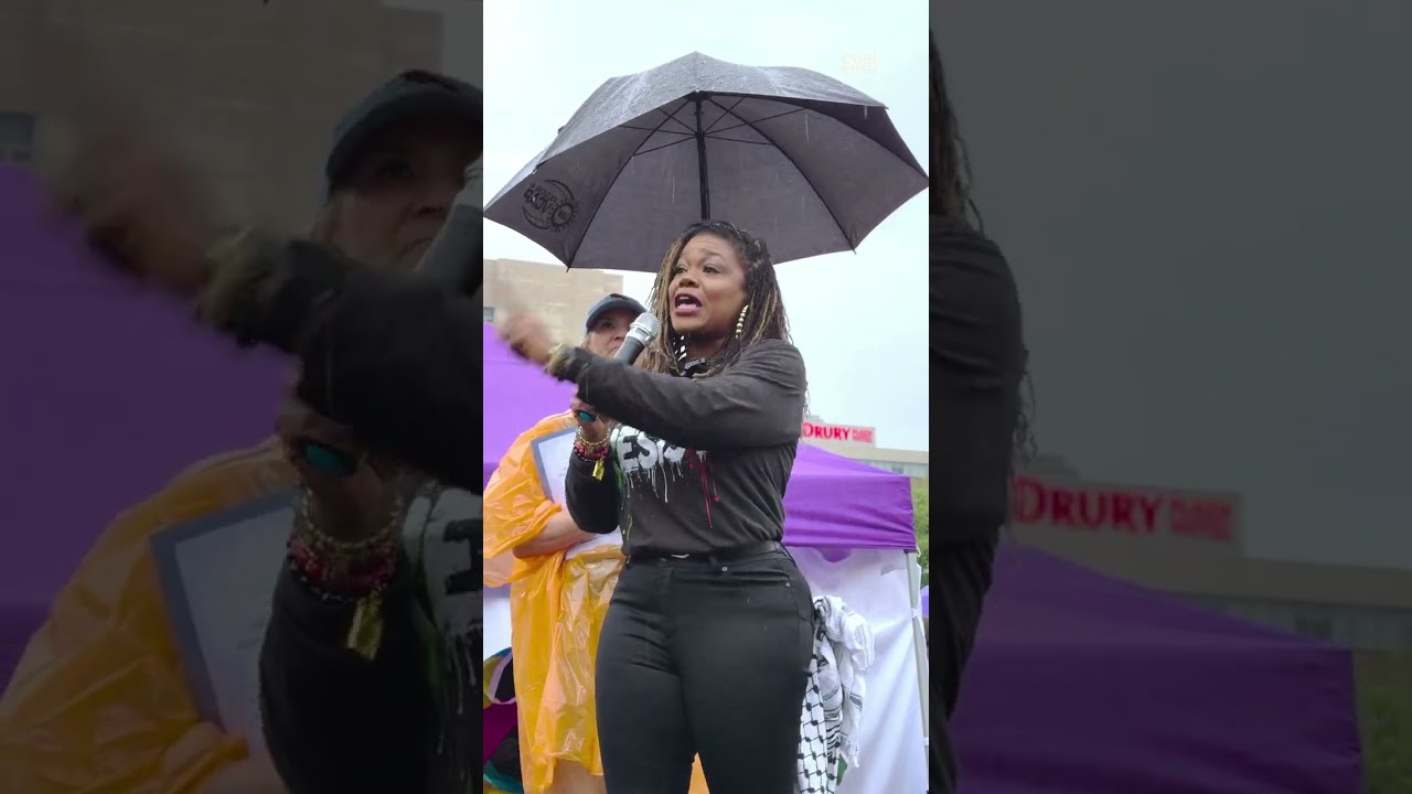 Cori Bush at No Kings Event