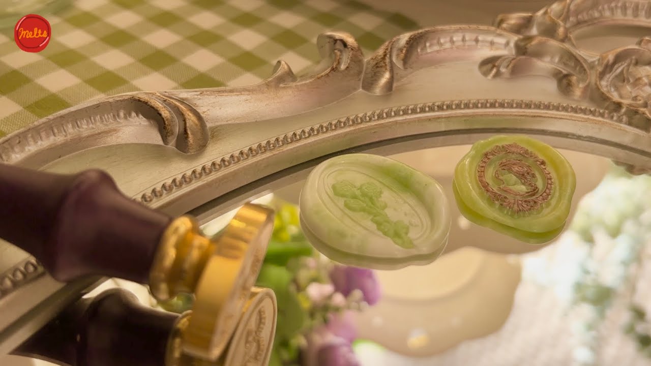 (eng) 그린그린 실링 왁스 💚 Green wax sealing ASMR