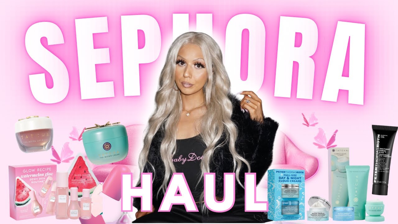 SEPHORA SKINCARE HAUL | TATCHA & GLOW RECIPE SKINCARE SETS 🍉