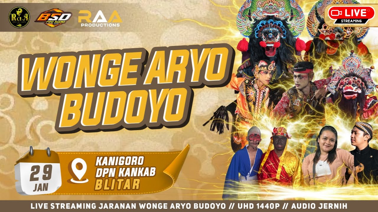 Live Jaranan Wonge Aryo Budoyo Kanigoro Blitar BSD Audio