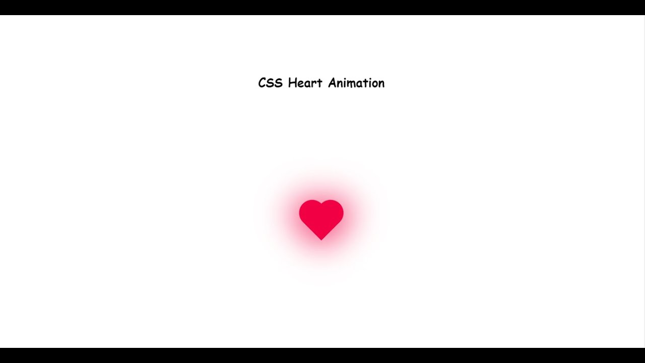 CSS Heart Animation 💖 | Simple Pulsing Heart with Pure CSS