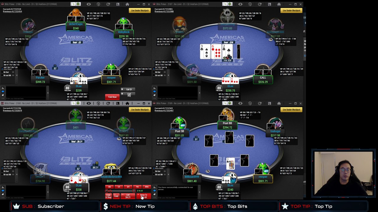 NL240 $1/$2 blitz on ACR poker coaching stream #4