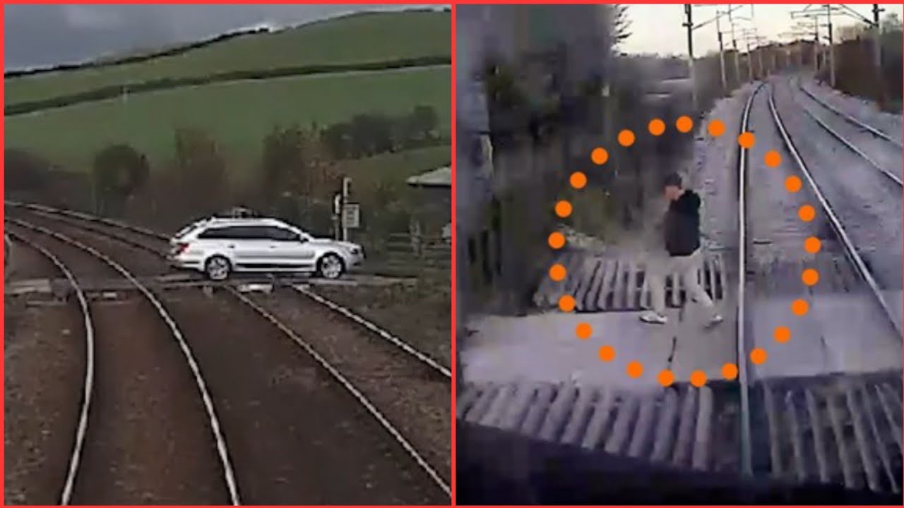 5 shocking near misses on railways 😱 Don't risk it at level crossings, says Network Rail