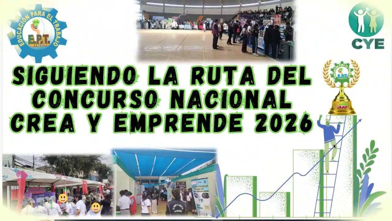 TEMAS Y SESIONES DE ACUERDO A LA RUTA DEL CONCURSO NACIONAL  CREA Y EMPRENDE 2026