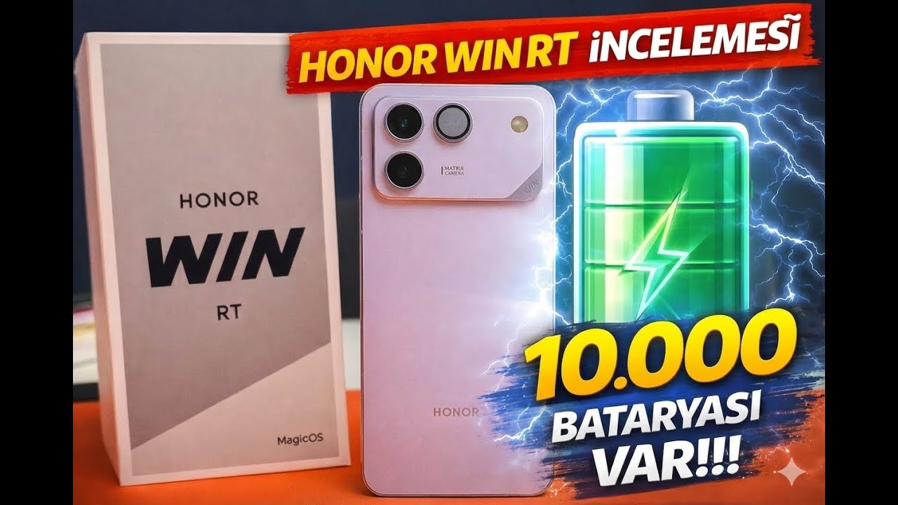 HONOR WIN RT İNCELEME (10.000 MAH BATARYA) 😯🤯