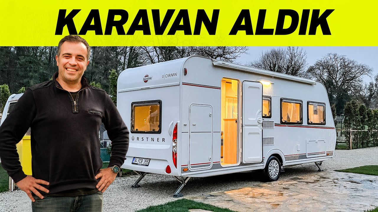 Karavan aldık | Çeki demiri montajı, teslim alma, kamp alanı | VLOG