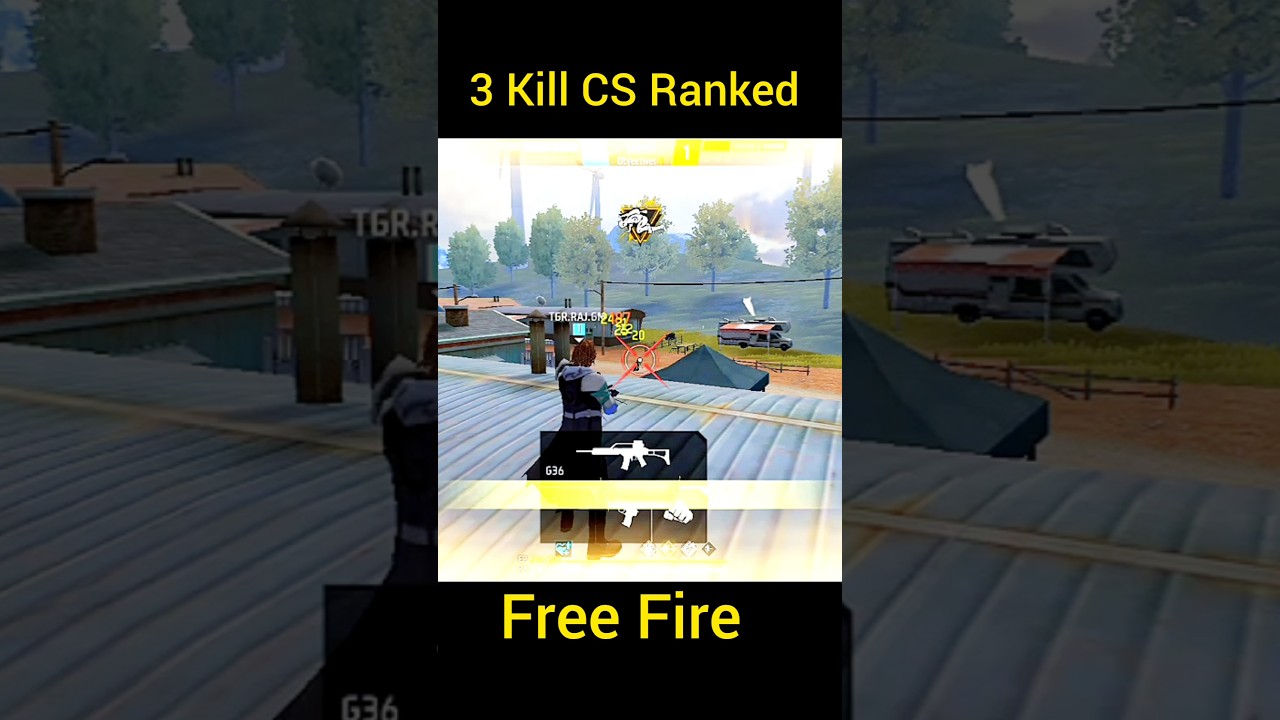 3 Kill For Free Fire in Best Game play 👍👍🙏 