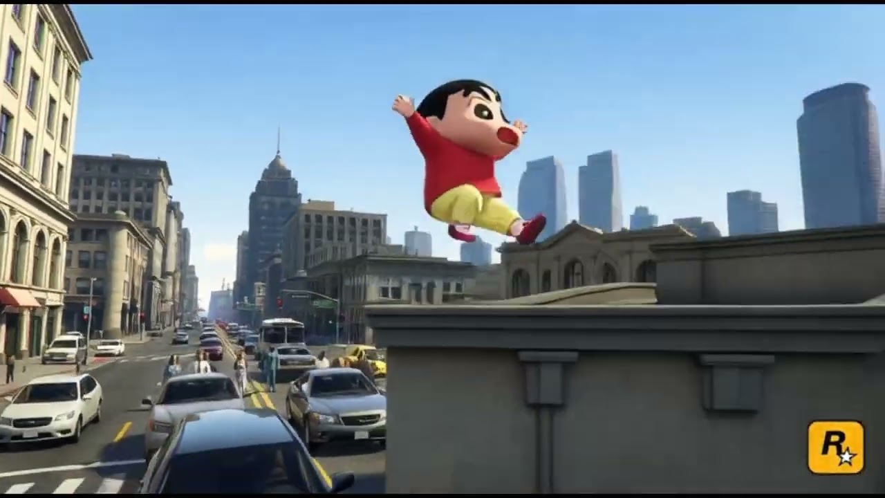 SHIN CHAN IN GTA V 🤯 | ANIME JAPAN CHAOS TAKES OVER LOS SANTOS (EPISODE 2)
