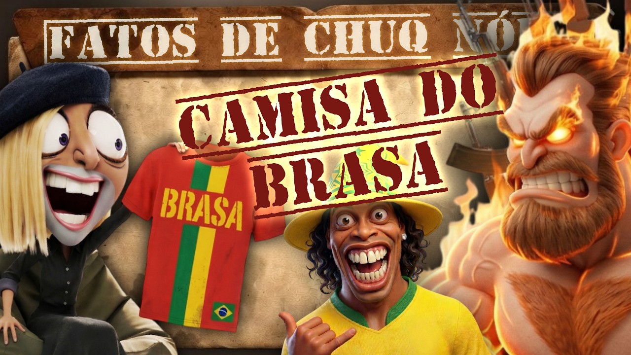 CHUQ N&Oacute;IA GANHA A CAMISA DO BRASA - Fatos de Chuq N&oacute;ia
