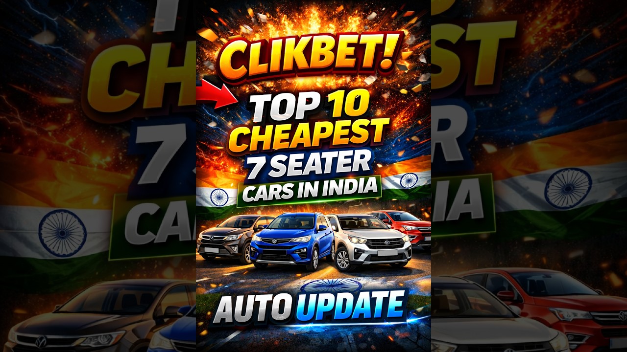 Top 10 Cheapest 7 Seater Cars in India 🚗🔥
