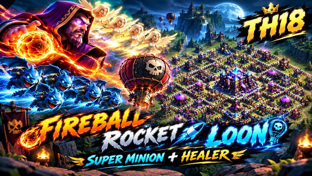 LEGEND LEAUGE 1 | SEPTEMBER SEASON DAY-1 | FIREBALL ROCKET LOON SUPER MINION ATTACK STRATEGY | COC