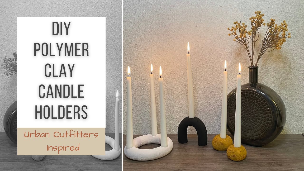 DIY Clay Candle Holder | Urban Outfitters Inspired Home Decor | Yasmin Khani