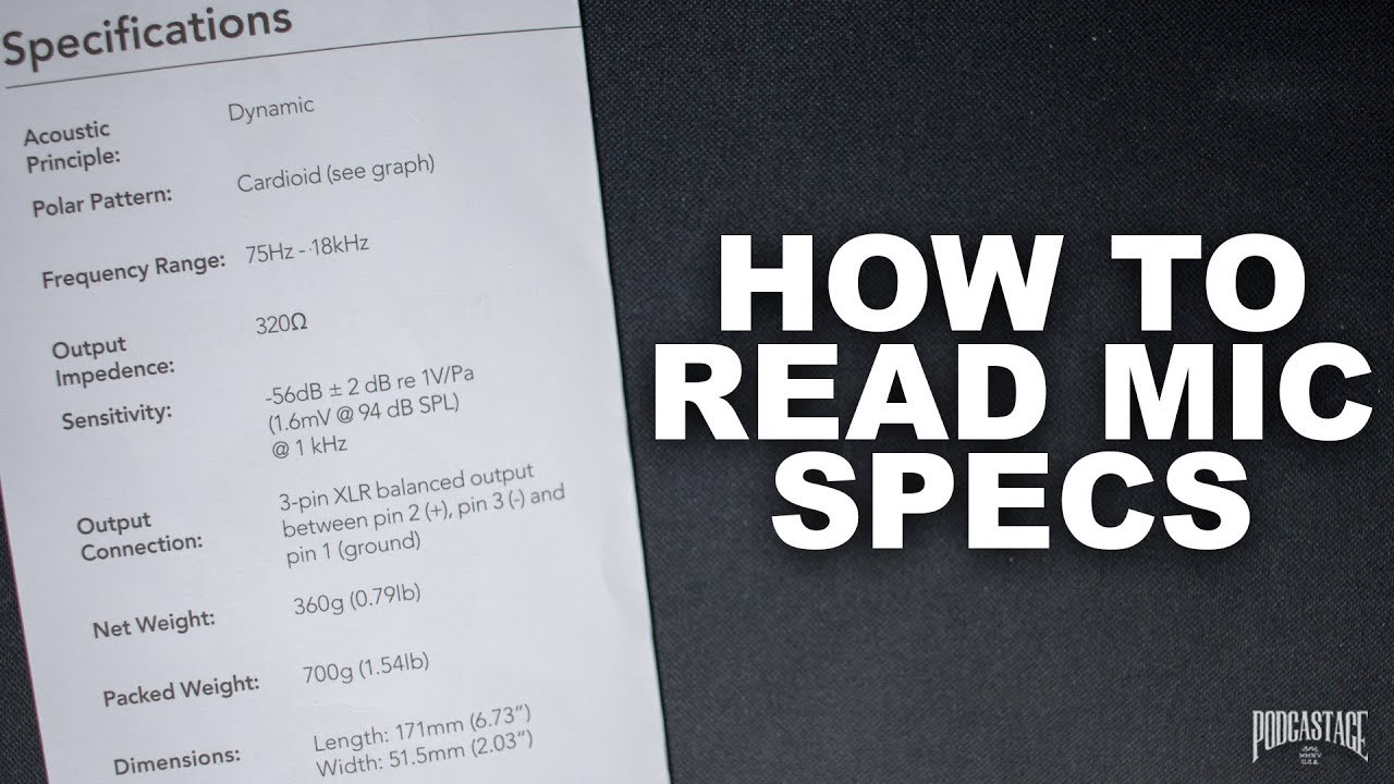 Understanding Microphone Specifications (FAQ Series)