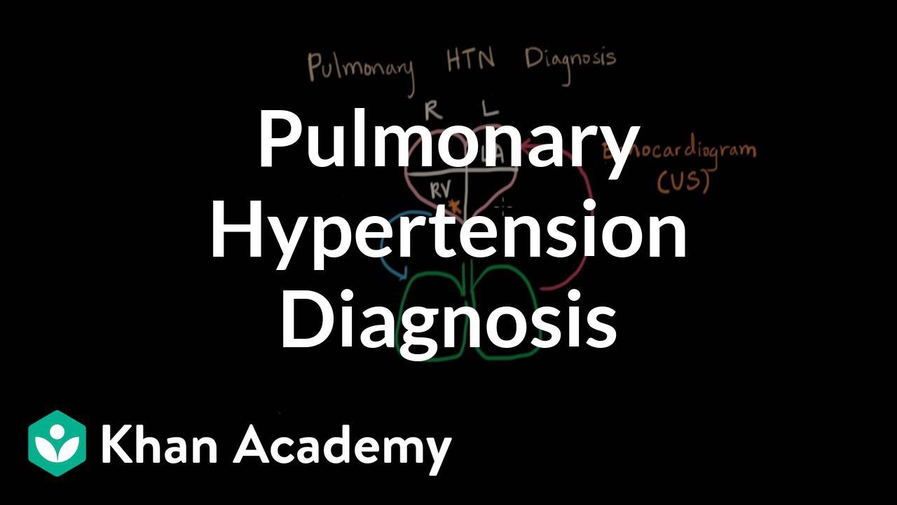 Pulmonary hypertension diagnosis | Respiratory system diseases | NCLEX-RN | Khan Academy
