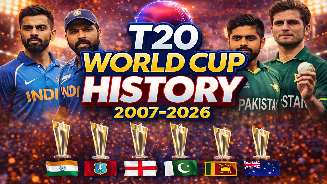 T20 World Cup History (2007–2026) | Complete Winners, Finals & Iconic Moments