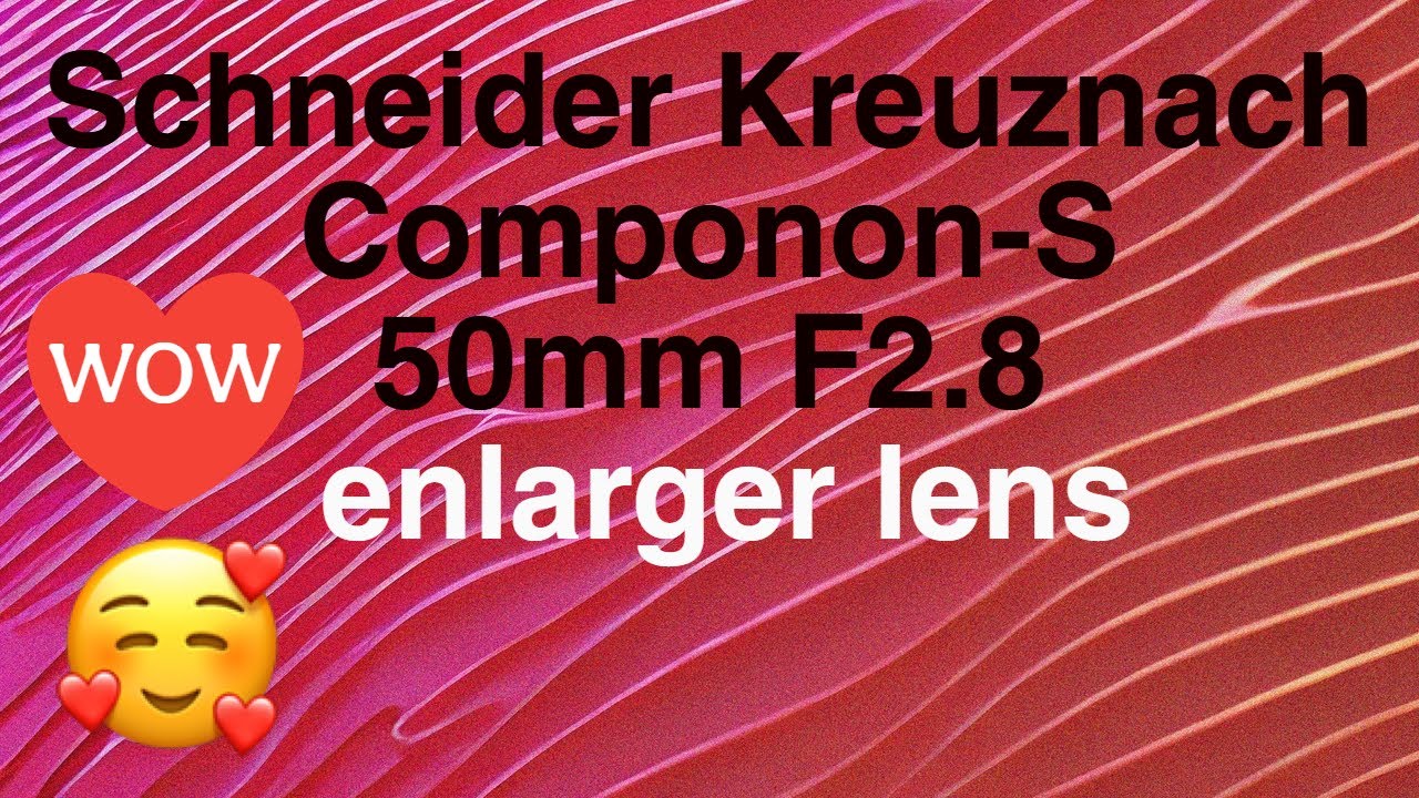 Vintage 35mm camera lens Schneider Kreuznach Componon-S 50mm F2.8 enlarger lens on ff digital camera