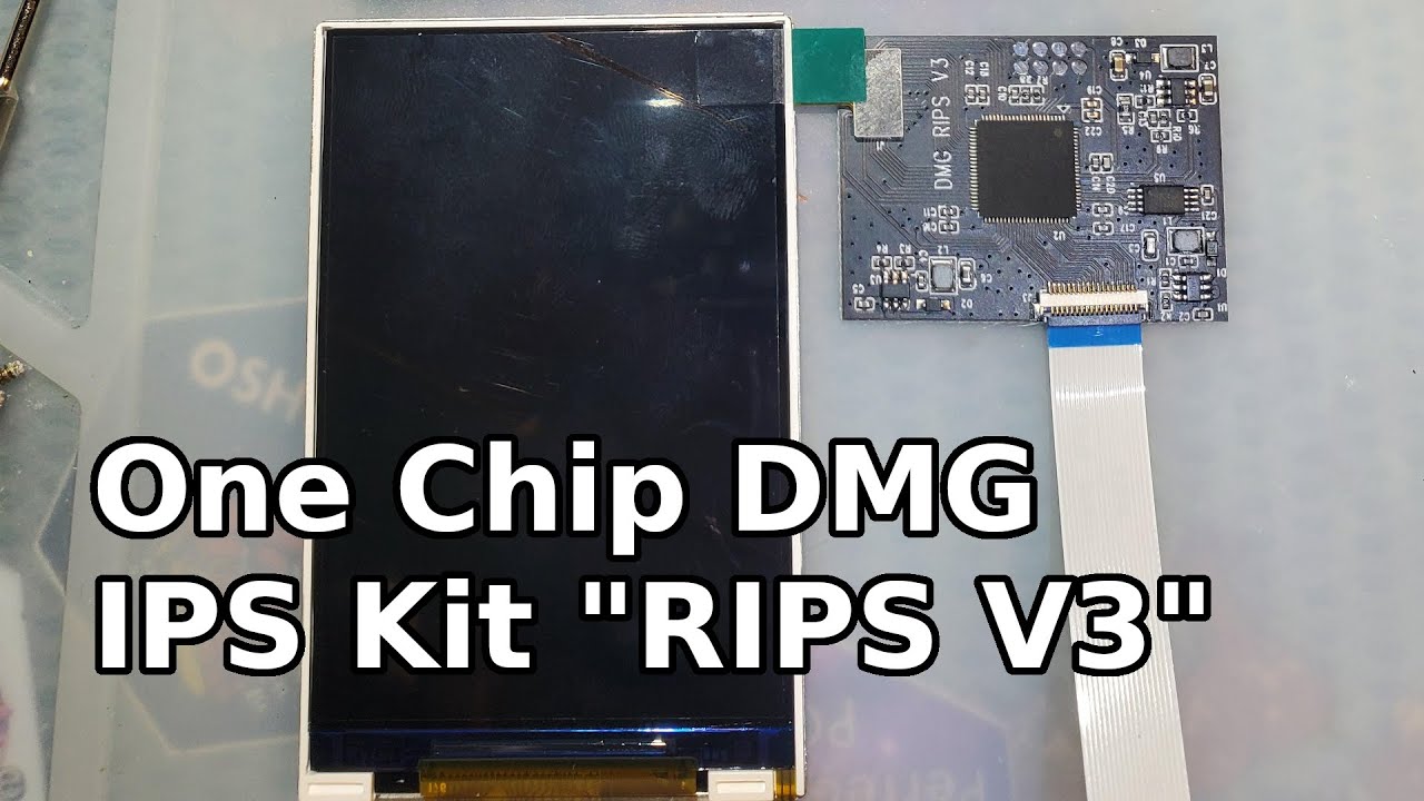 Installing the DMG IPS Kit (RIPS v3) in an original Game Boy