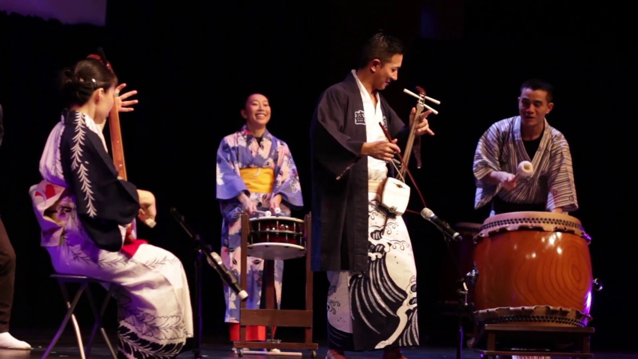 Nagata Shachu and Shogo Yoshii (kokyu) perform Chirikara Bonten