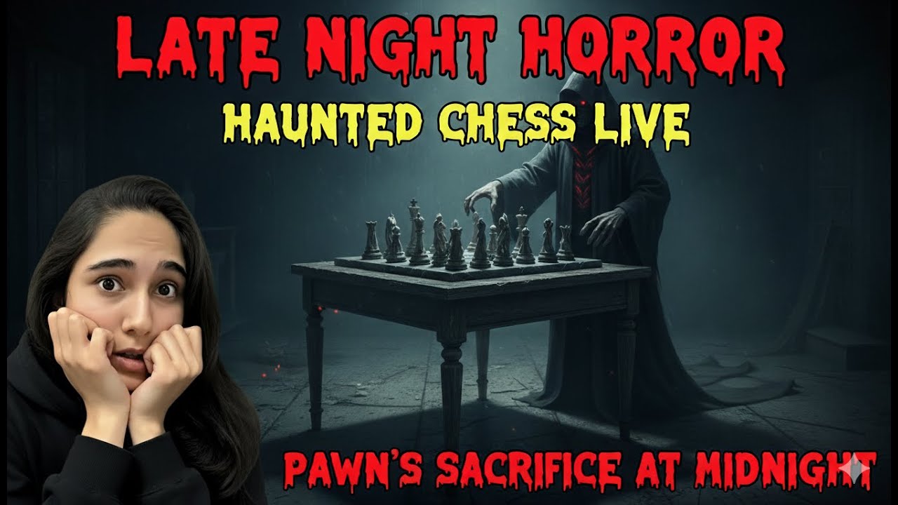 Ghostly Encounter: Live Streaming Chess Match Turns Haunting at 1AM!
