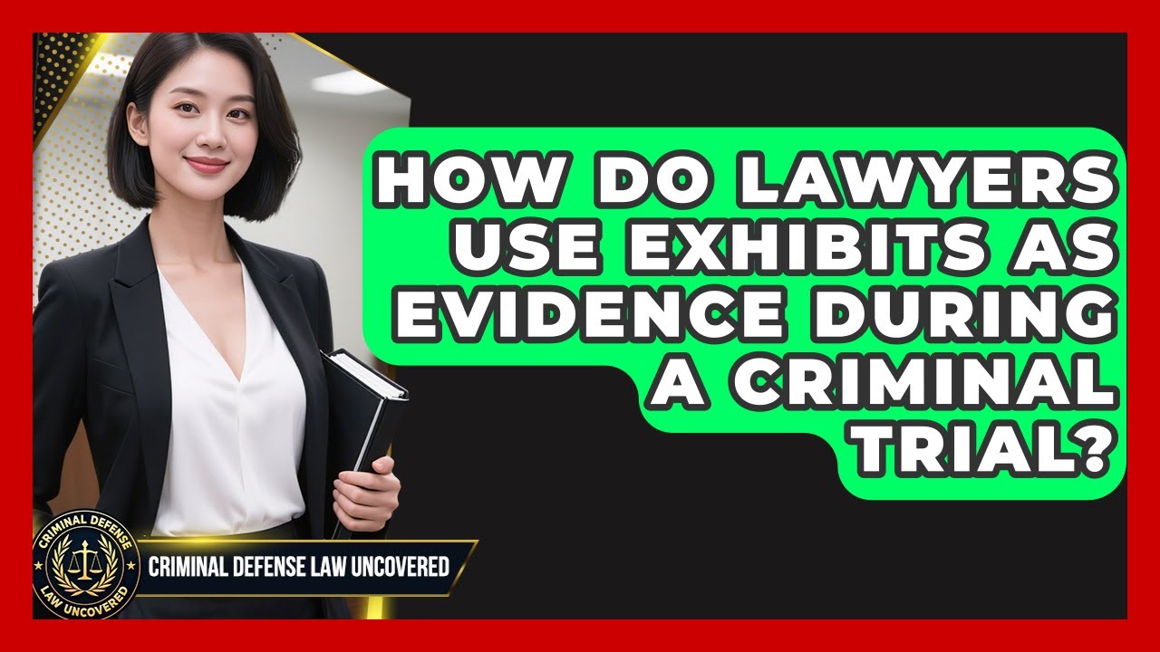 How Do Lawyers Use Exhibits As Evidence During A Criminal Trial? - Criminal Defense Law Uncovered
