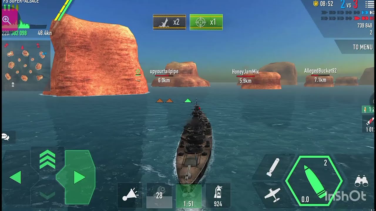 FS SUPER-ALSACE 1-Million Dmg 5 KILLS #battleofwarships#navlwarfare#gaming#