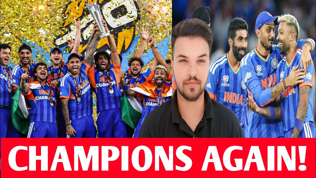 Team India Creates History! First Team to Defend T20 World Cup Title & Become 3-Time Champions 