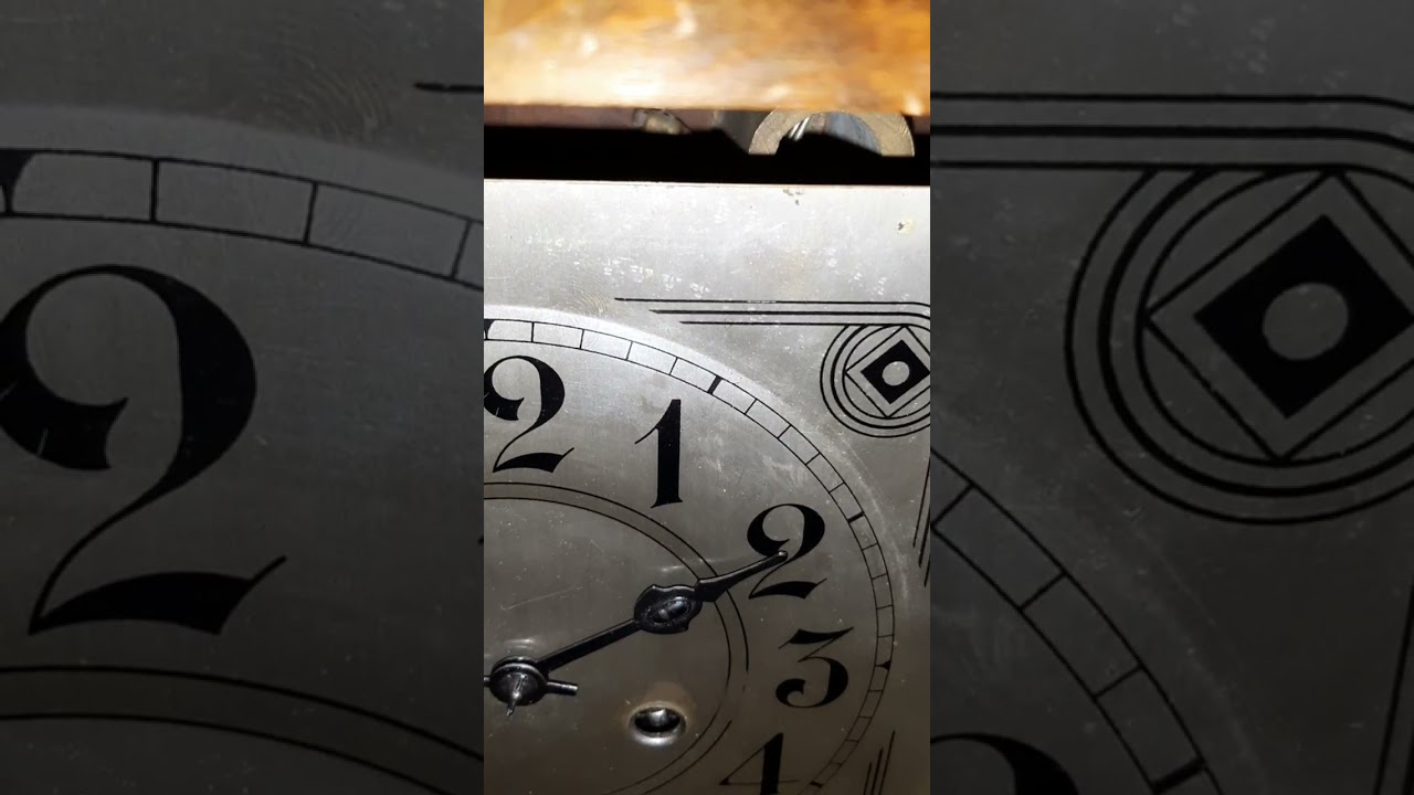 Rare 1909 Junghans wall clock with 3/4 strike