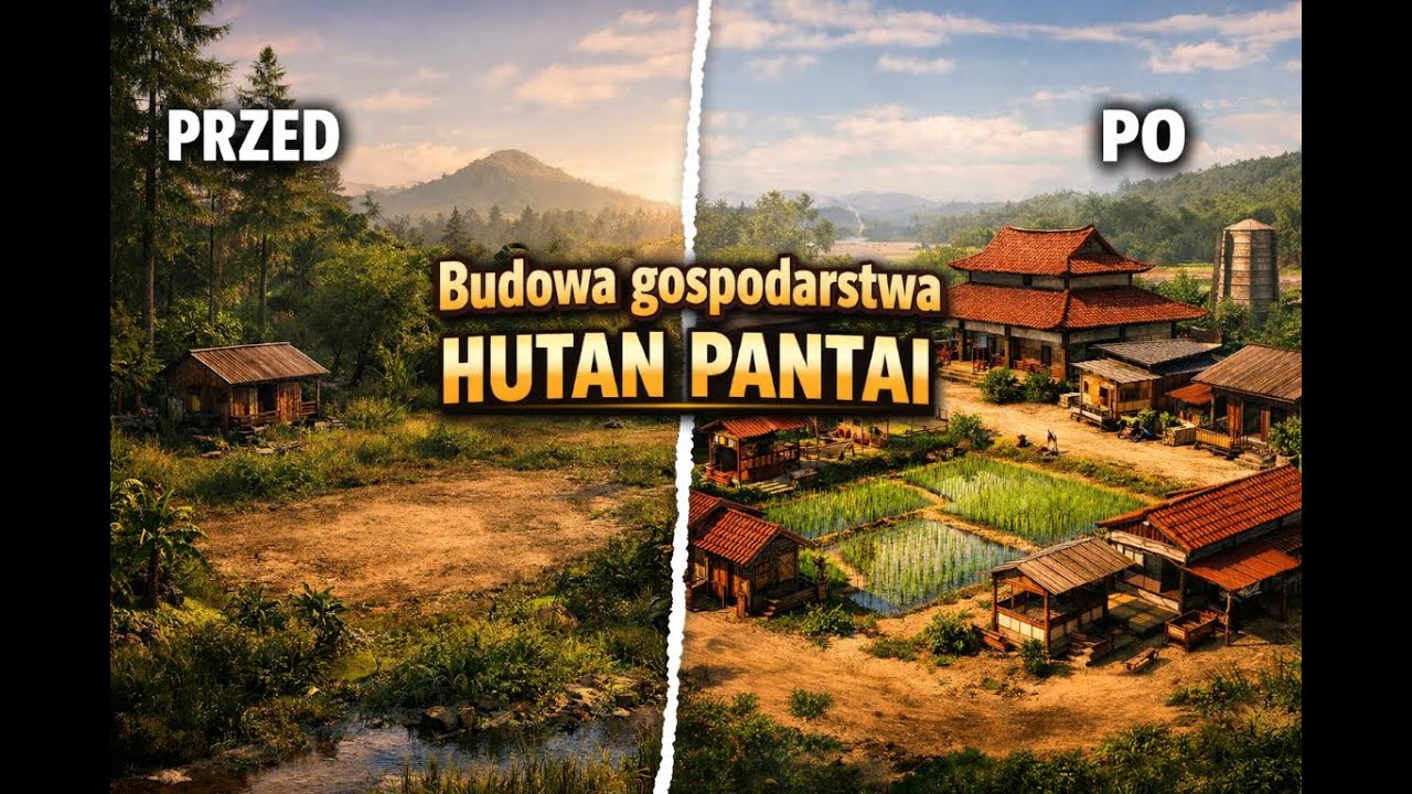 Строительство фермы на карте Hutan Pantai Farming Simulator 25 Timelapse